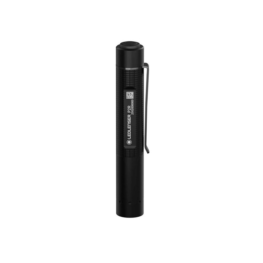 Ledlenser P2R - reguliuojamo ryškumo įkraunamas LED žibintuvėlis LED/1xAAA/300 mAh IP54 200 lm 8 h juoda