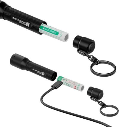 Ledlenser P3R - reguliuojamas įkraunamas LED žibintuvėlis LED/1xAAA/300 mAh IP54 130 lm 8 h juodas