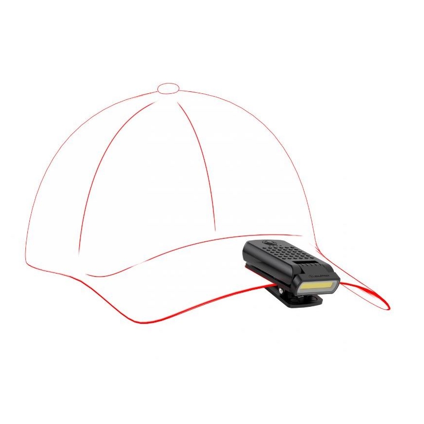 Ledlenser W1R - LED reguliuojamo ryškumo įkraunamas darbo žibintas su spaustuku LED/740 mAh IP54 220 lm