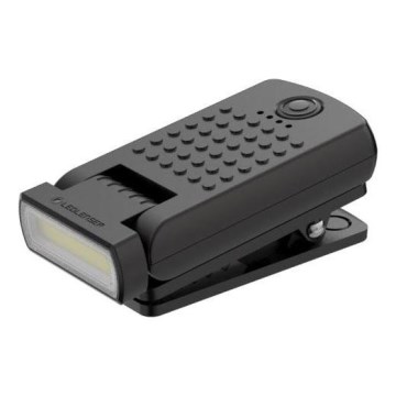 Ledlenser W1R - LED reguliuojamo ryškumo įkraunamas darbo žibintas su spaustuku LED/740 mAh IP54 220 lm