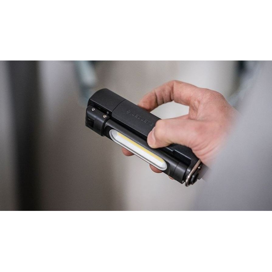 Ledlenser W6R - įkraunamas darbo LED žibintas su reguliuojamu ryškumu, 2500 mAh, IP54, 500 lm, 10 val.
