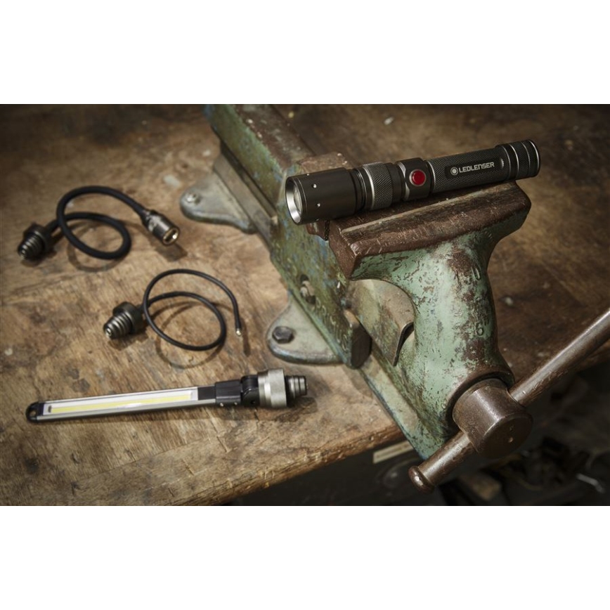 Ledlenser WORKERS FRIEND - reguliuojamo ryškumo įkraunamas LED žibintuvėlis LED/2500 mAh 280 lm 80 h juoda