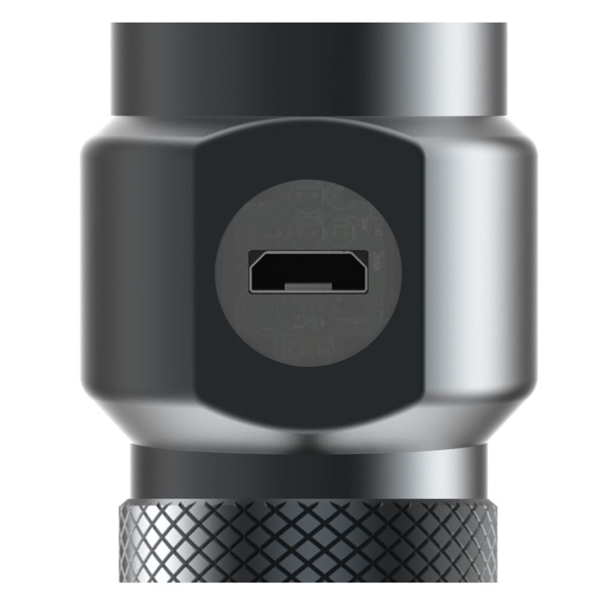 Ledlenser WORKERS FRIEND - reguliuojamo ryškumo įkraunamas LED žibintuvėlis LED/2500 mAh 280 lm 80 h juoda