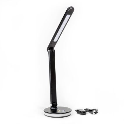 LED RGBW Pritemdomas stalinis šviestuvas su maitinimo bloko funkcija LED/12W/5V 2800-6000K juoda