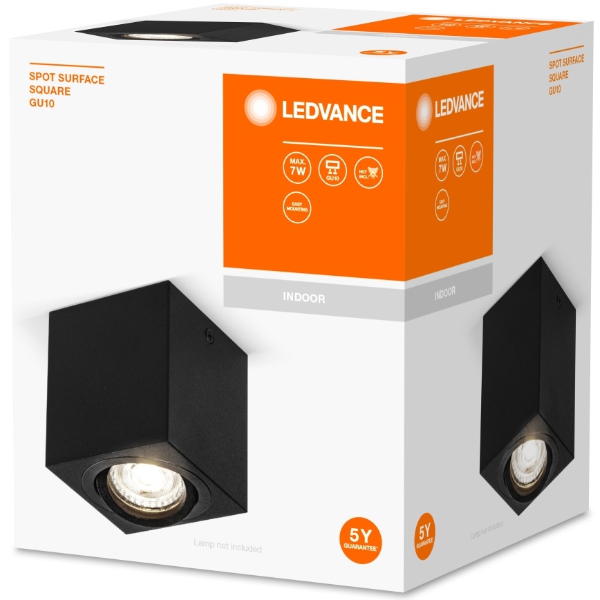Ledvance - Akcentinis šviestuvas SPOT 1xGU10/7W/230V juodas