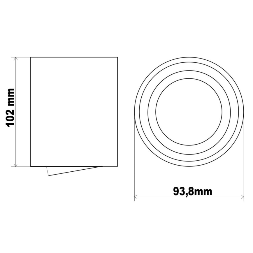 Ledvance - Akcentinis šviestuvas TUBA 1xGU10/50W/230V
