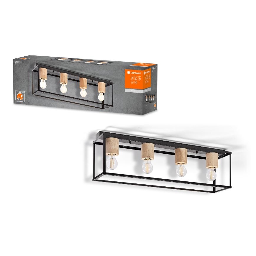 Ledvance - Ant pagrindo montuojamas sietynas DECOR 4xE27/15W/230V