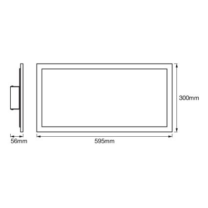 Ledvance - LED reguliuojamas lubinis šviestuvas SMART+ PLANON LED/22W/230V 30x60 cm Wi-Fi