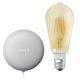Ledvance - Išmanusis garsiakalbis Google Nest Mini + LED Reguliuojama lemputė SMART+ E27/5,5W/230V