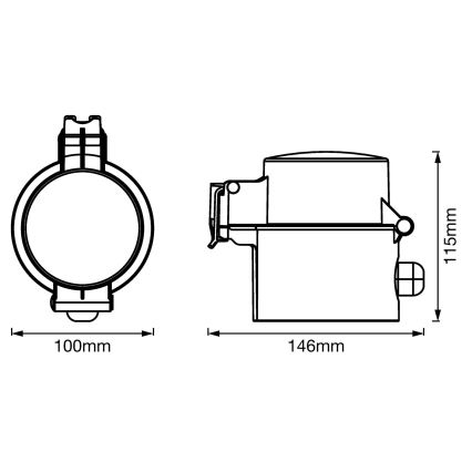 Ledvance - Lauko išmanus lizdas SMART+ PLUG SCHUKO 3680W IP44 Wi-Fi