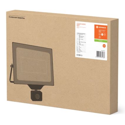 Ledvance - LED Lauko sieninis prožektorius su jutikliu FLOODLIGHT ESSENTIAL LED/200W/230V IP65