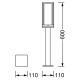 Ledvance - Lauko lempa FRAME 1xE27/60W/230V IP44 60 cm