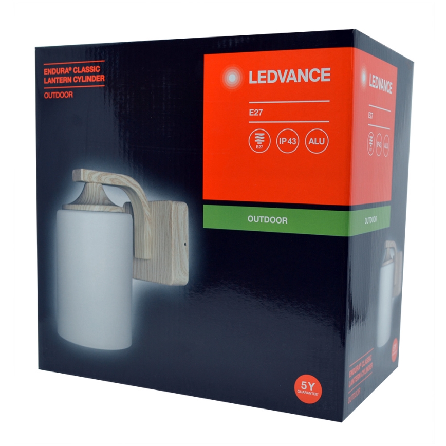 Ledvance - Lauko sieninis šviestuvas CYLINDER 1xE27/60W/230V IP43