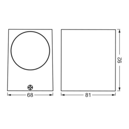 Ledvance – Lauko sieninis šviestuvas ENDURA CLASSIC 1xGU10/35W/230V IP44