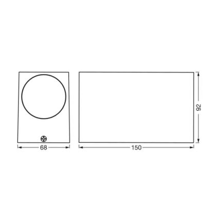 Ledvance – Lauko sieninis šviestuvas ENDURA CLASSIC 2xGU10/35W/230V IP44