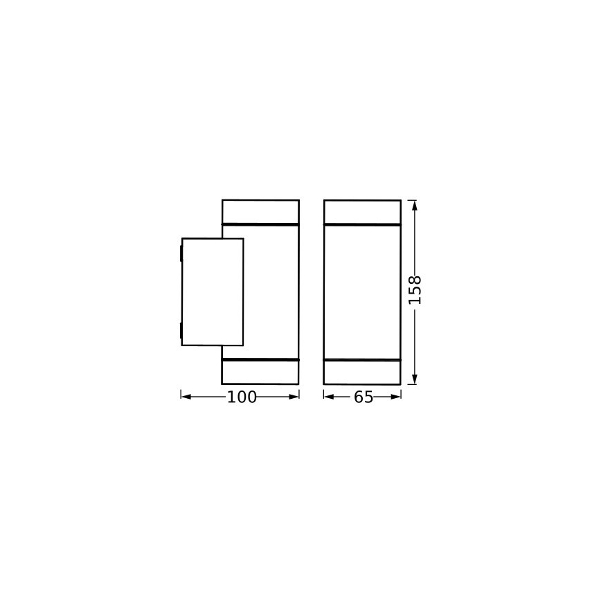 Ledvance - Lauko sieninis šviestuvas ITYS 2xGU10/35W/230V IP65