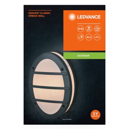 Ledvance - Lauko sieninis šviestuvas ORBICK 2xE27/18W/230V IP65