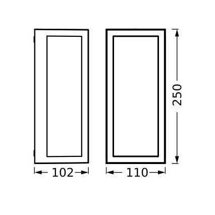 Ledvance - Lauko sieninis šviestuvas RADO 1xE27/18W/230V IP65