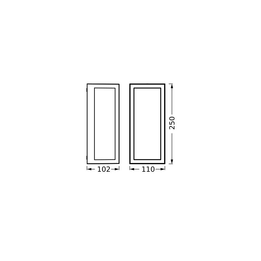 Ledvance - Lauko sieninis šviestuvas RADO 1xE27/18W/230V IP65