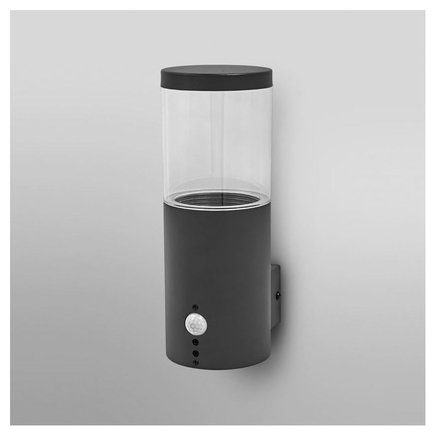 Ledvance - Lauko sieninis šviestuvas su jutikliu EBRO 1xE27/20W/230V IP44