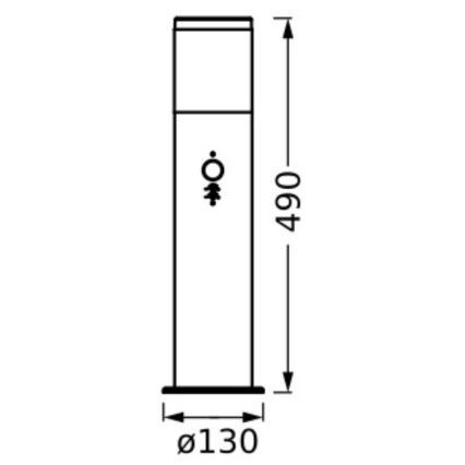 Ledvance - Lauko šviestuvas su jutikliu EBRO 1xE27/20W/230V IP44