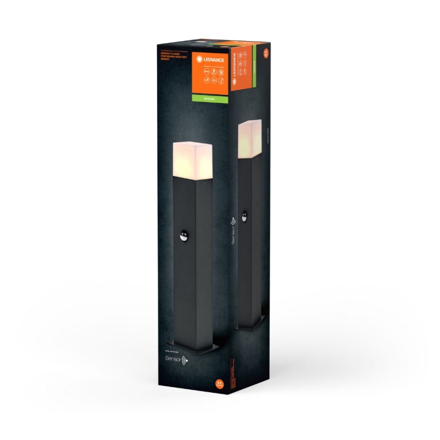 Ledvance - Lauko šviestuvas su jutikliu FIGO SQUARE 1xE27/20W/230V IP44