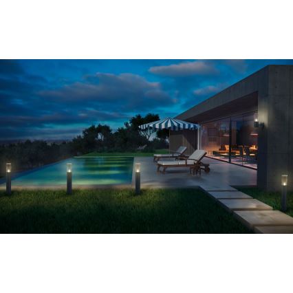 Ledvance - Lauko šviestuvas su sensoriumi FIGO CYLINDER 1xE27/20W/230V IP44