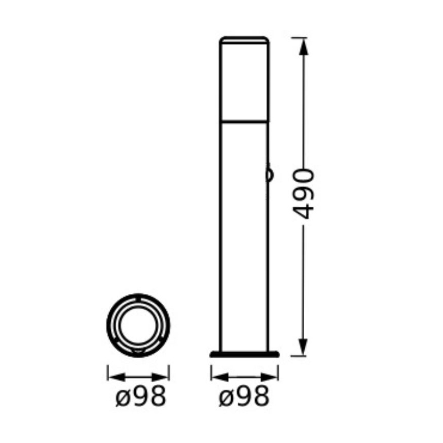 Ledvance - Lauko šviestuvas su sensoriumi FIGO CYLINDER 1xE27/20W/230V IP44