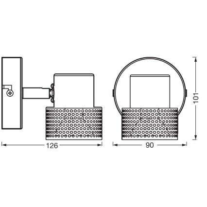 Ledvance - LED akcentinis šviestuvas DECOR CORK 1xGU10/3,4W/230V