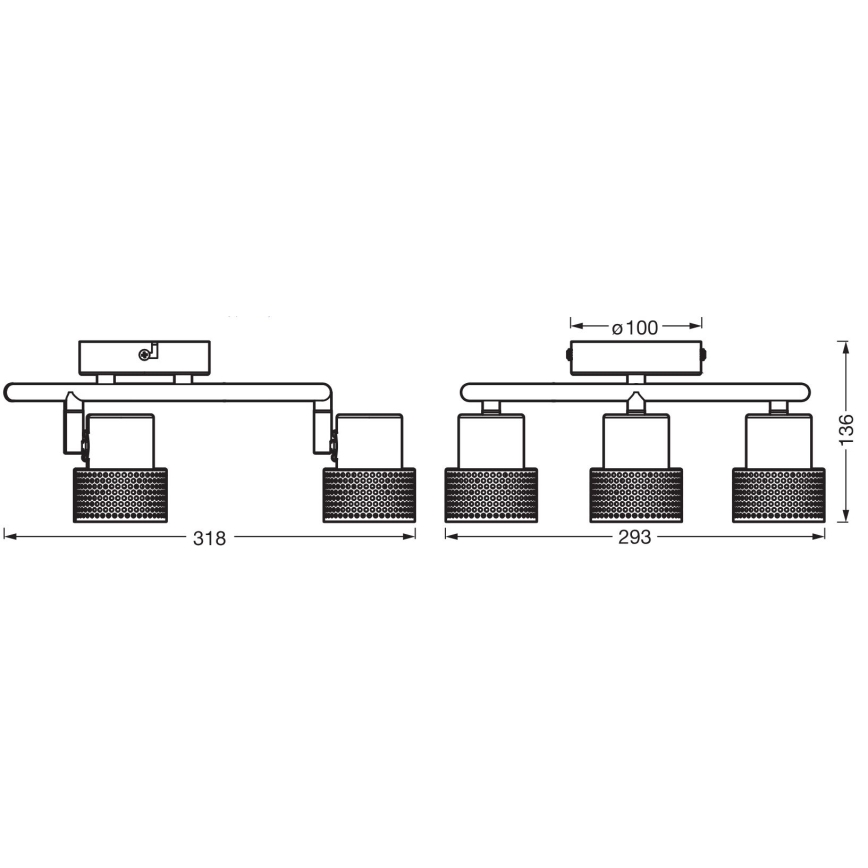Ledvance - LED akcentinis šviestuvas DECOR CORK 3xGU10/3,4W/230V