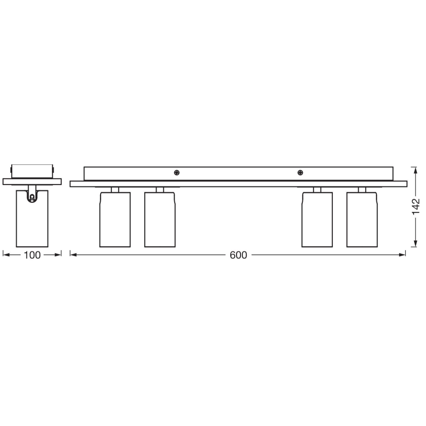 Ledvance - LED akcentinis šviestuvas DECOR MERCURY 4xGU10/3,4W/230V