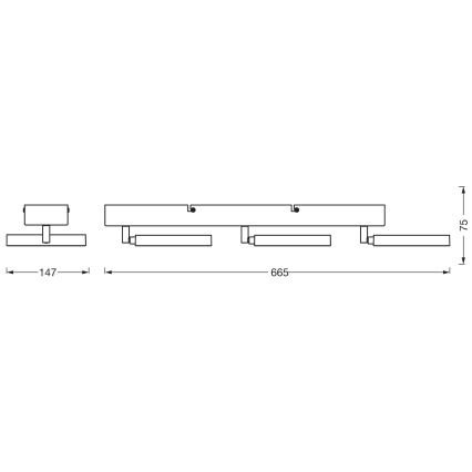 Ledvance - LED akcentinis šviestuvas DECOR SATURN 3xLED/11W/230V 3000/4200/6500K