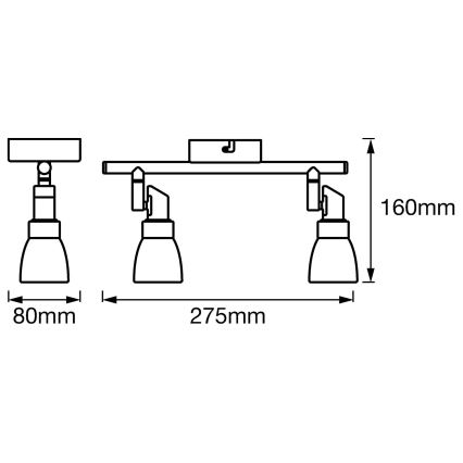 Ledvance - LED Akcentinis šviestuvas SPOT 2xG9/2W/230V