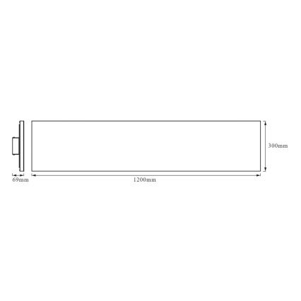 Ledvance - LED Ant paviršiaus montuojamas skydelis FRAMELESS LED/40W/230V 3000K