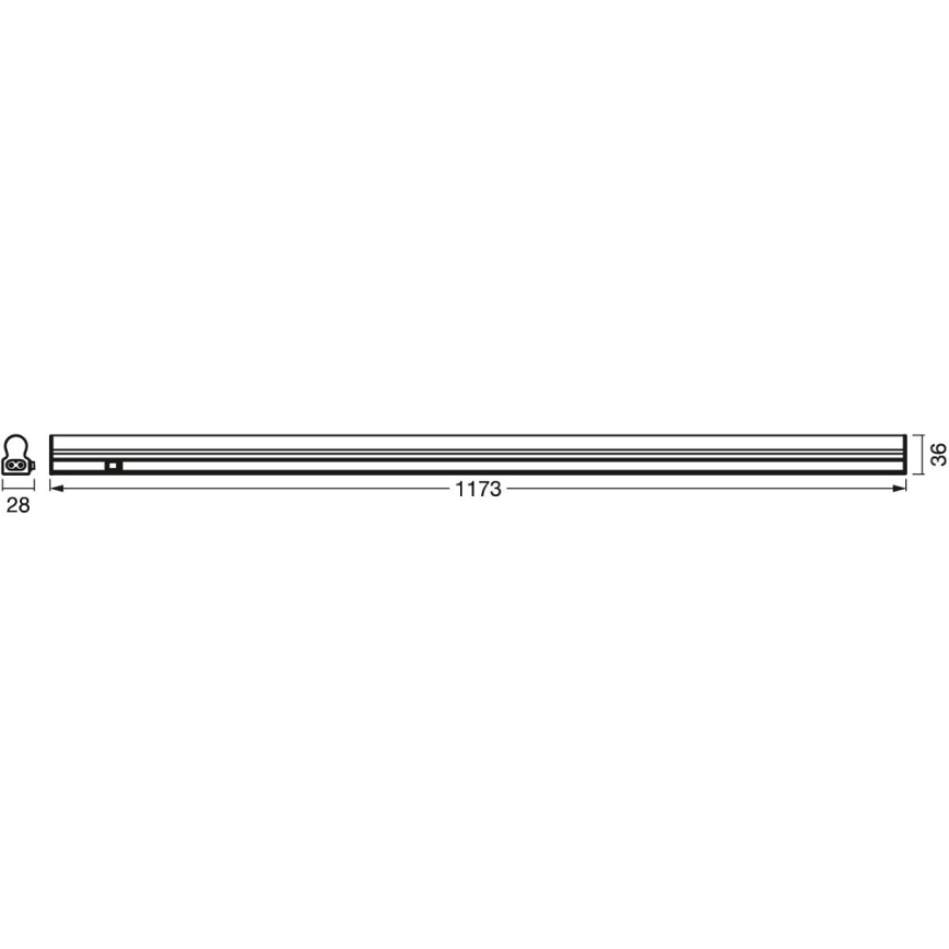 Ledvance - LED Apšvietimas po virtuvės spintele su jutikliu BATTEN LED/14W/230V 120 cm