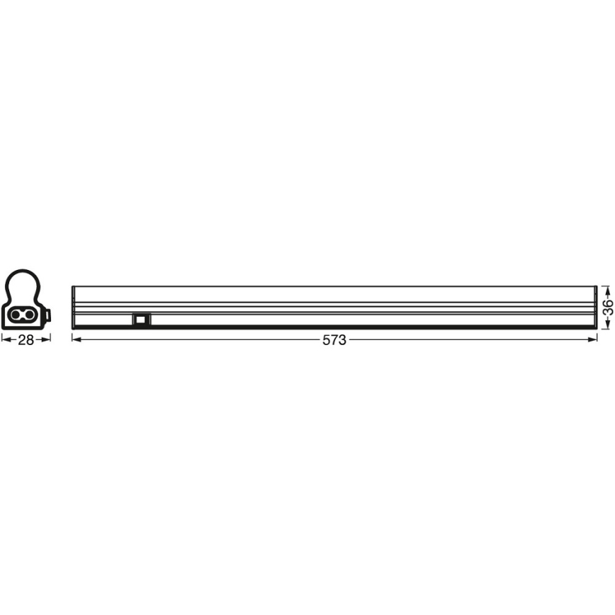 Ledvance - LED Apšvietimas po virtuvės spintele su jutikliu BATTEN LED/8W/230V 60 cm