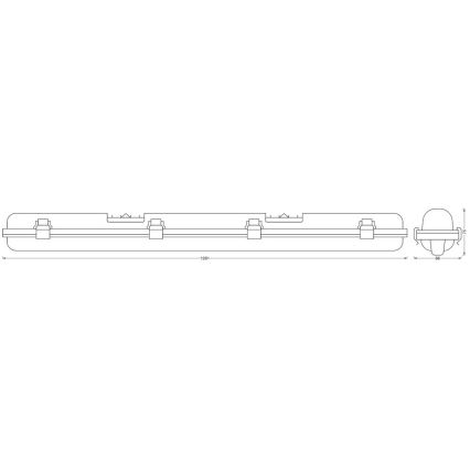 Ledvance - LED Didelio našumo šviestuvas su jutikliu SUBMARINE 1xG13/16W/230V IP65