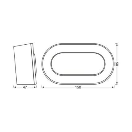 Ledvance - LED Digital clock LINEAR LED/3,4W/5V