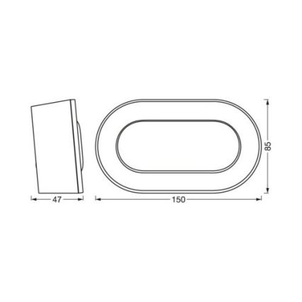 Ledvance - LED Digital clock LINEAR LED/3,4W/5V