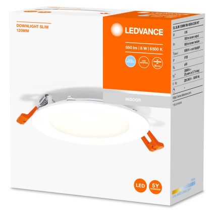 Ledvance - LED Įleidžiamas šviestuvas SLIM LED/8W/230V 6500K