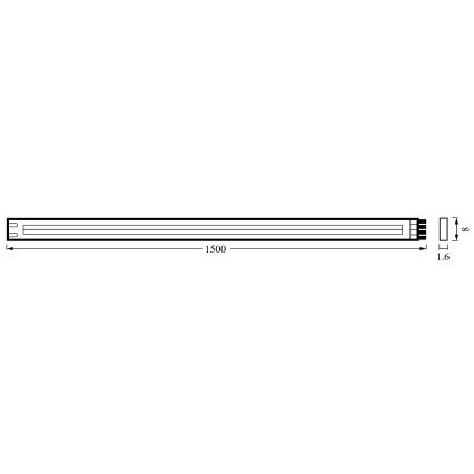 Ledvance - LED juosta FLEX COB 1,5m LED/7,5W/230V