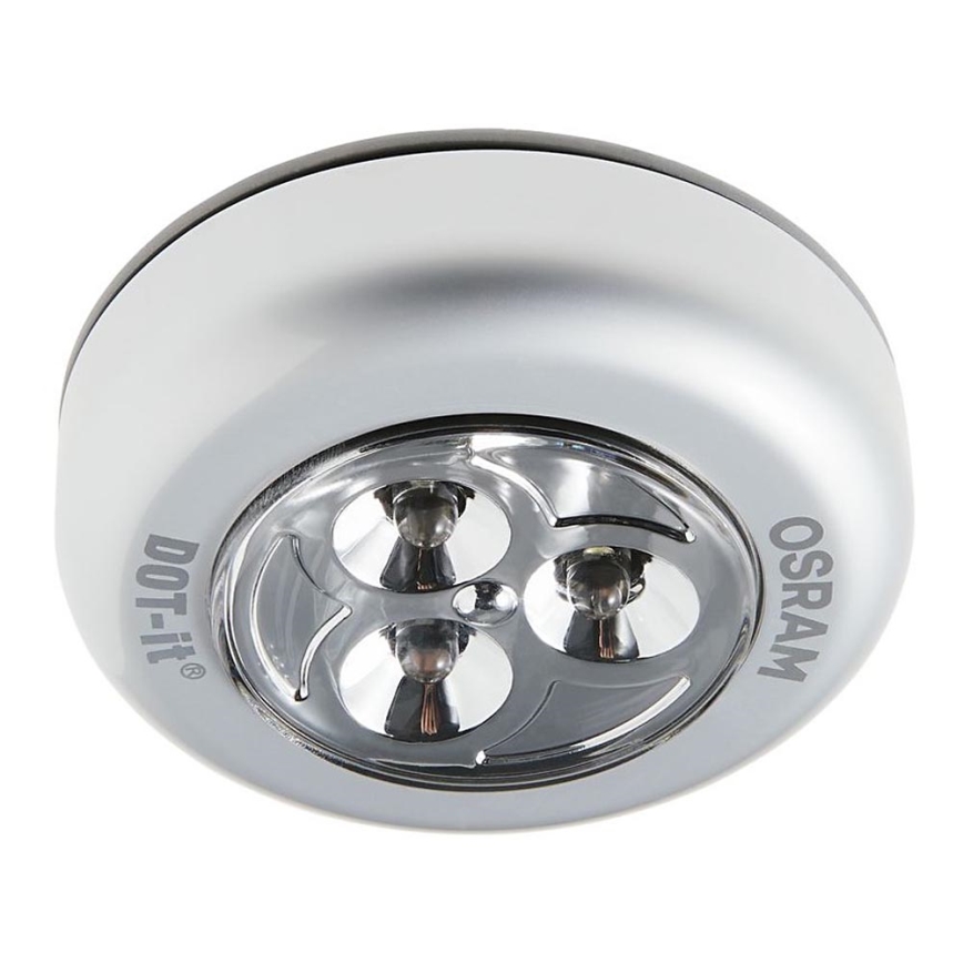 Ledvance - LED Jutiklinė orientacinė lemputė DOT-IT LED/0,2W/3xAAA