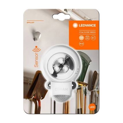Ledvance -LED lauko orientacinis šviestuvas su jutikliu SPYLUX LED/0,3W/3xAA IP43