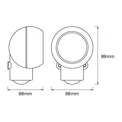 Ledvance -LED lauko orientacinis šviestuvas su jutikliu SPYLUX LED/0,3W/3xAA IP43