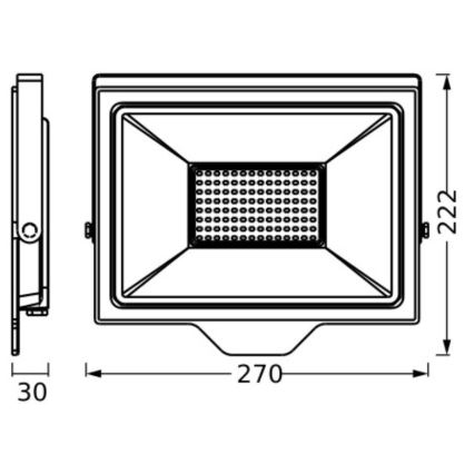 Ledvance - LED lauko prožektorius FLOODLIGHT ESSENTIAL LED/100W/230V IP65