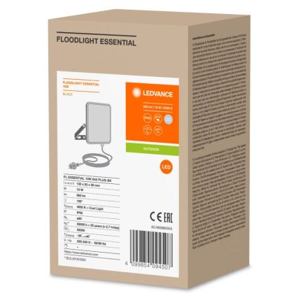 Ledvance - LED Lauko sieninis prožektorius FLOODLIGHT ESSENTIAL LED/10W/230V IP65