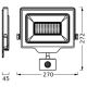 Ledvance - LED Lauko sieninis prožektorius su jutiklis FLOODLIGHT ESSENTIAL LED/100W/230V IP65