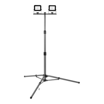 Ledvance - LED lauko prožektorius su laikikliu WORKLIGHT TRIPOD 2xLED/10W/230V 6500K IP65