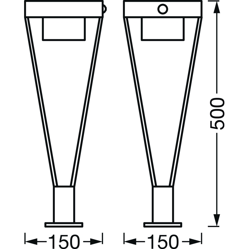 Ledvance - LED Lauko saulės energijos lempa su jutikliu BOUQUET LED/6W/3,7V 2200 mAh IP44