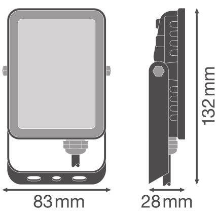 Ledvance – LED Lauko sieninis prožektorius FLOODLIGHT LED/10W/230V 6500K IP65